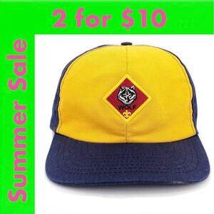 90s Boy Scouts Wolf patch uniform hat 1990s vintage SALE